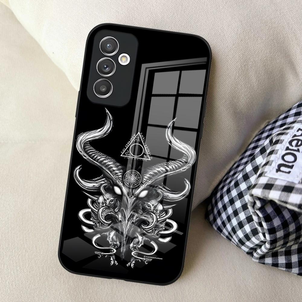 Devil Satan Phone Case For Samsung S24 Ultra S23 S22 S25 S20 Fe S21 Plus A54 A34 A24 A53 A13 A16 Glass Cover