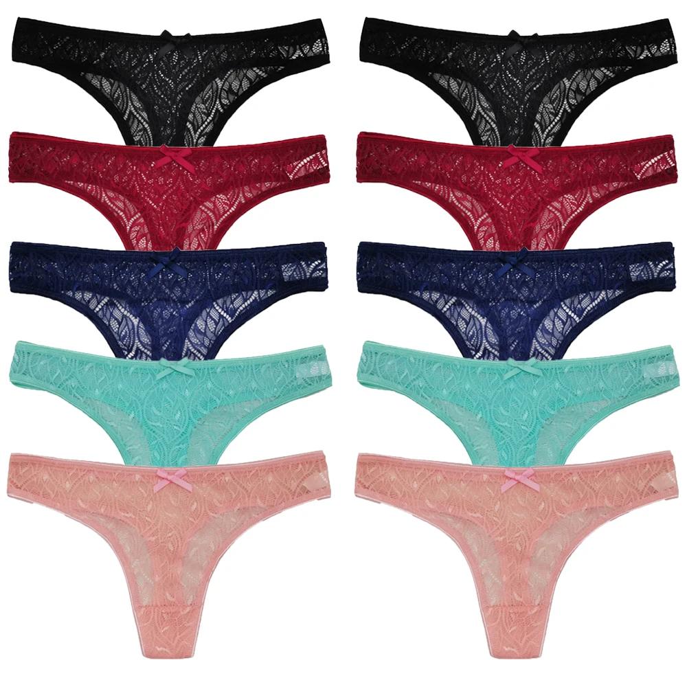 

10 шт./компл. сетчатые кружевные прозрачные стринги женские трусики нижнее белье женские бесшовные стринги женские трусы нижнее белье нижнее белье XL