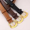 Womens Genuine Leather Belt With Pin Buckle For Casual Jeans Fashion Accessory