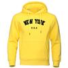 NEW YORK Hoodies mit Buchstabendruck USA City Print Hoody Herren Y2K Mode Lässig Langarm Kapuzenpullover Damen Sweatshirts