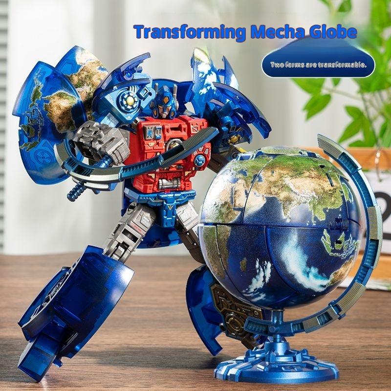 Transforming Toy Globe Optimus Prime King Kong Boy Robot Autobot Prime синий