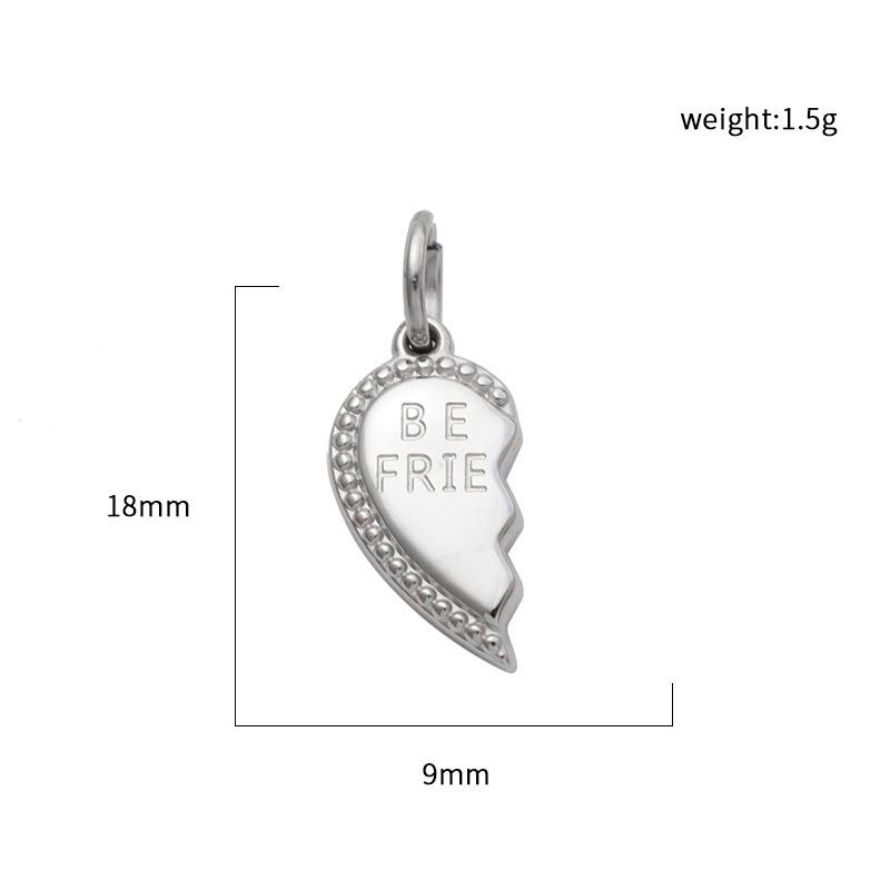 Drip Envelope High Heels Glasses Love A Scissors Pendant Necklace Vacuum Plated Stainless Steel Diy Accessories
