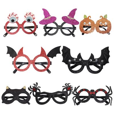 8Pcs Halloween Glasses Frame Funny Eyeglasses Frame For Holiday Parties School Event Halloween Costume Accessories