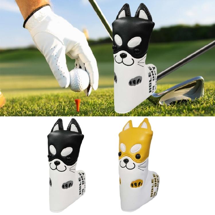Golfs Iron Head Protective Cover Cartoon Dog PU Leather Waterproofs Golfs Iron Head Cover Golfs Accessories for Golfers