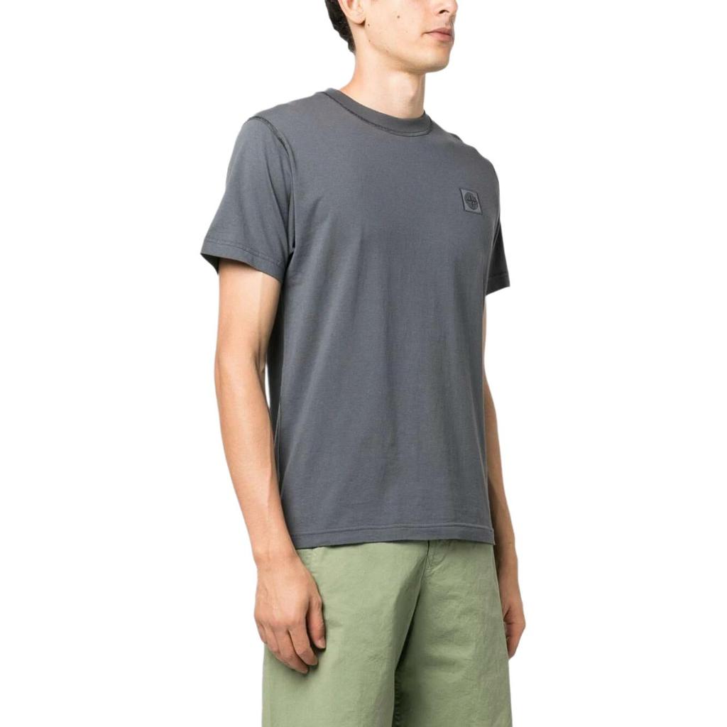 STONE ISLAND T-Shirt Lead Grey Men Tops 791523757-V0062