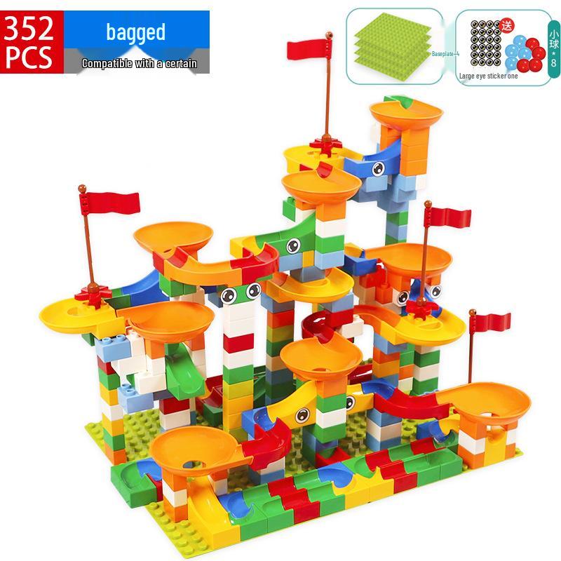 Kids' Enlightenment Marble Run Building Set - Ages 4-6, Changeable Blocks