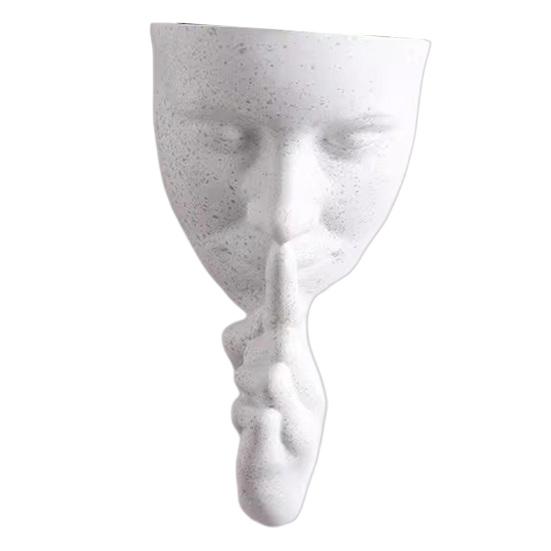 

Face Flower Pot Decorative Flower Planter Small Potted Plant Holder for Home Living Room Bedroom Office Coffee Shop бежевий