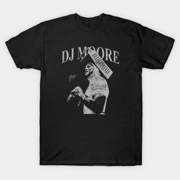 

Men Black Print T-shirt Dj Moore No-Cut Transfer Paper Print Cotton Tshirt XL чорний