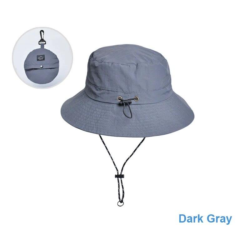 Outdoor Waterproof Bucket Hats Men Women Foldable Fisherman Hat Sun Protection Hat Boonie Hat Camping Hiking Garden Safari Beach