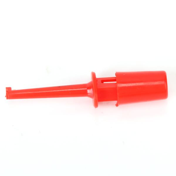10 X Mini Test Hook Probe Spring Clip For PCB SMD IC Red 10 X Mini Test Hook Probe Spring Clip For PCB SMD IC Red
