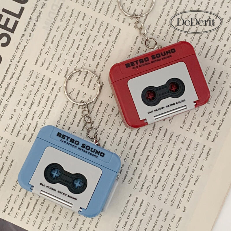 Breloc Mini Casetă Retro Înregistrare Voce Muzică