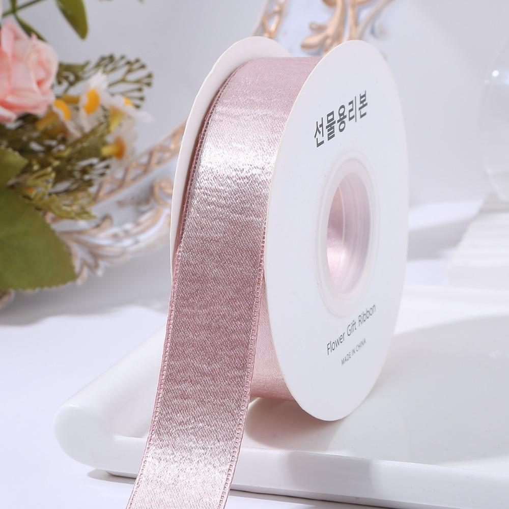2.5cm Wide Silk Velvet Ribbon Double-sided Gift Wrap Tie Floral Arrangements