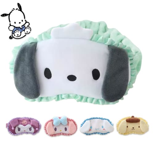 GHDVOP Pochacco Eye Mask, a Fun, Anime-inspired Sleep Mask Featuring a Cute, Fluffy Character. It Provides a Restful, Comfortable Sleep, Blocks Out Li