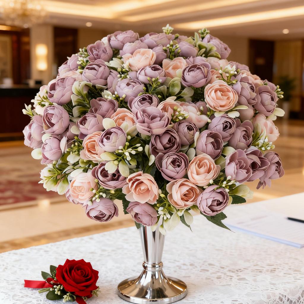 Artificial Flowers Silk Rose Tea Bud Valentine's Wedding Brial Bouquet Photography Background Home Room Decora Table Gifts cheap