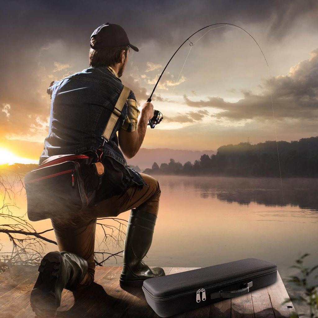 Fishing Tackle Organizers Portable EVA Waterproof Fishing Rod Reel Storage Case Fishing Accessories Tool Bag Easy To Use