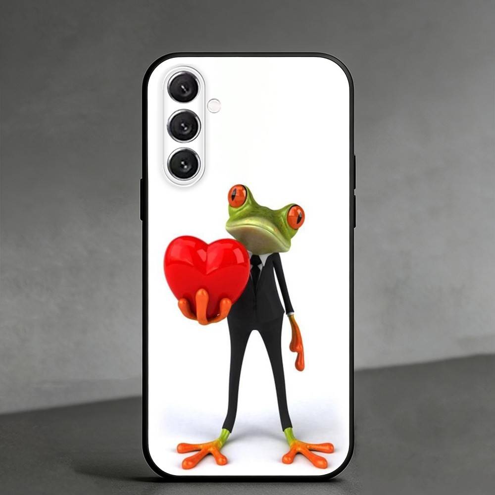 A-Abstract A-art F-frog Phone Case For Samsung Galaxy A91,80,73,72 ,71,53,52,32 ,31,22,21s,20,Soft Black Case
