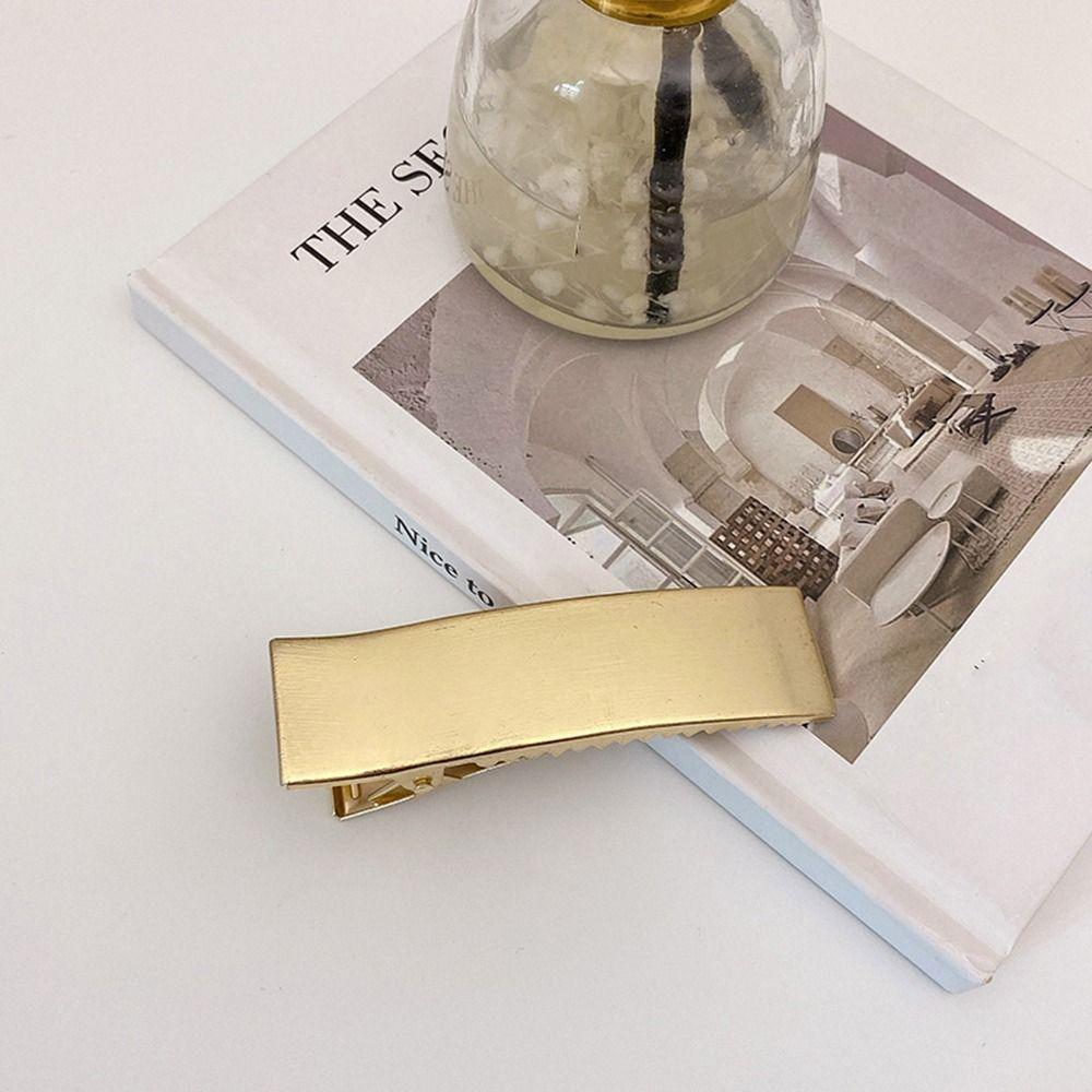Bangs Clip Hair Clip Korean Style Hairpin Women Hairpin Hair Accessories Metal Wire Drawing Hairpin