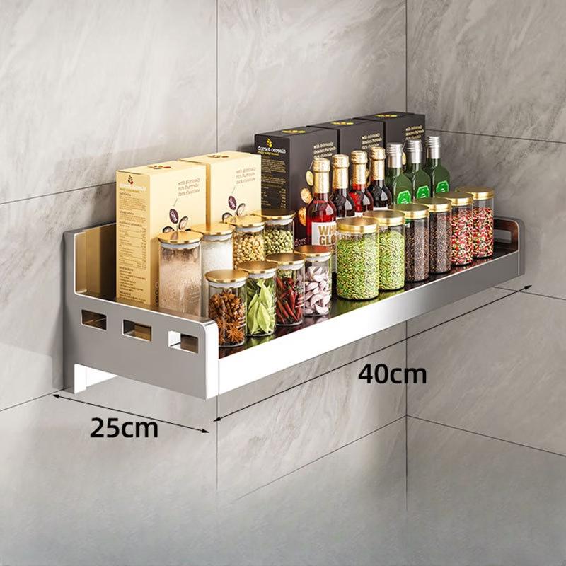 

Stainless Steel Wall-Mounted Kitchen Storage Rack