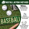 Fun Retro Classic Metal Tin Plate Baseball Themed Tin Painting