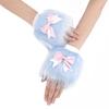 Womens Modern Sleeve Subculture Wrist Gloves Wrist Warmer Gloves Glove Fingerless Gloves for Halloween Party