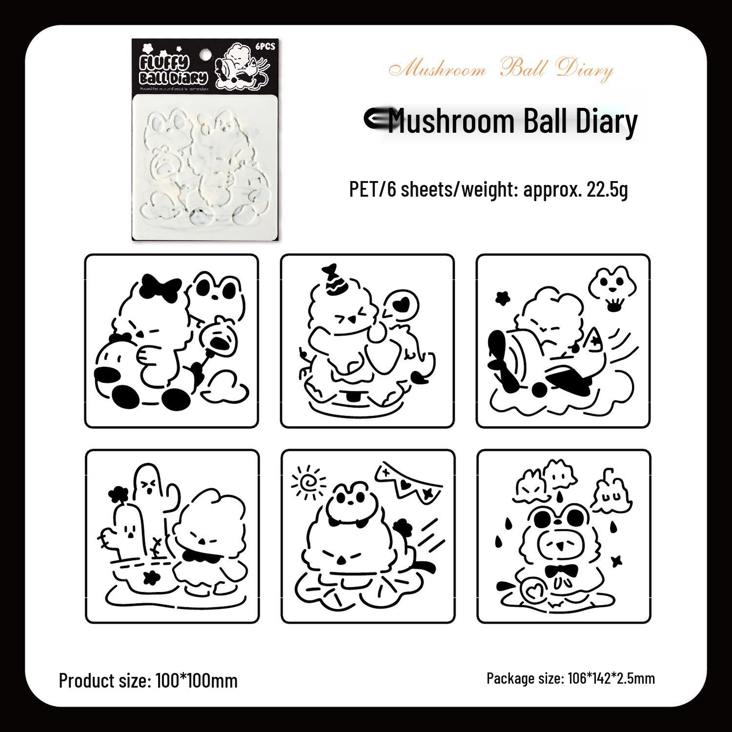 Yue Zhen Yun Mian Fairy Tale Hand-painted Hollow Spray Painting Template for DIY Crafting