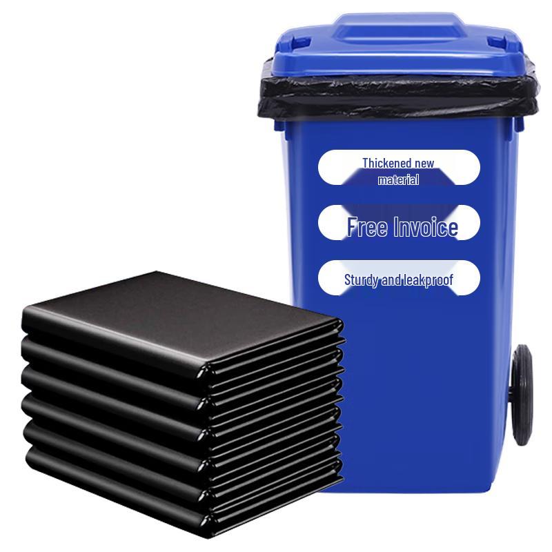 Litefei Extra Large Heavy-Duty Black Trash Bags