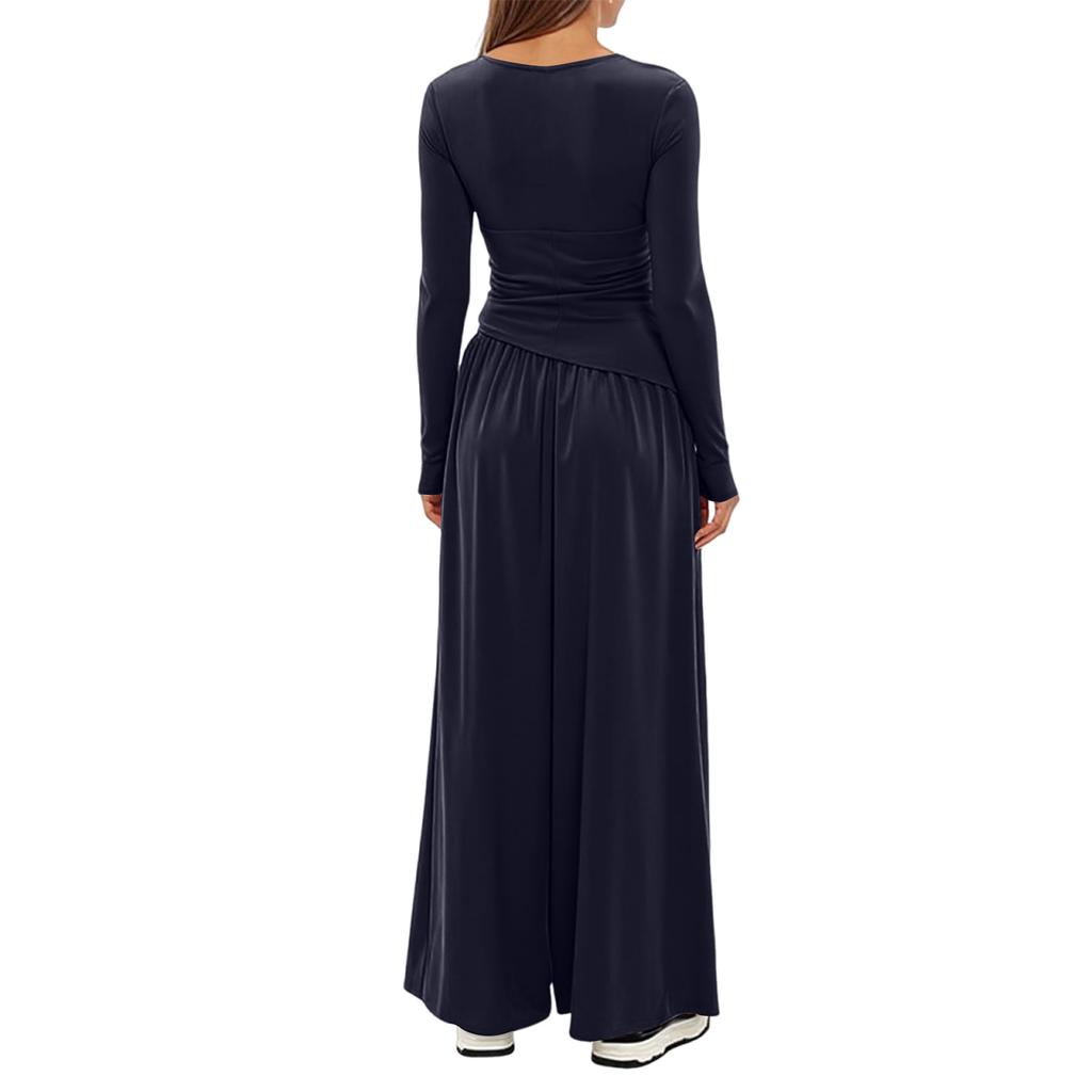 Two Piece Sets For Women Casual Loose Long Sleeve Shirts And High Waisted Drawstring Shorts Tracksuit Fall Outfits