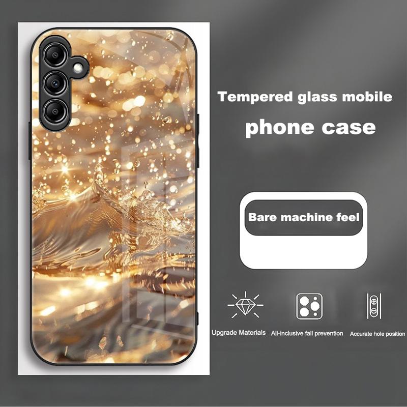 For Samsung Galaxy A56 Case SM-A566B Fashion Painted Cover Tempered Glass Case For Samsung A16 A26 A36 Galaxy A56 5G Shell Coque
