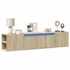 VidaXL Wall-mounted TV Cabinet with LED Sonoma Oak 180x31x39.5 Cm, Floating TV Cabinet, Wall-mounted Multimedia Cabinet, Wall-mounted TV Unit, 3307956