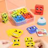 Kids Face Change Expression Puzzle Building Blocks Montessori Cube Table Game Toy Wooden Educational Toys for Children Gifts