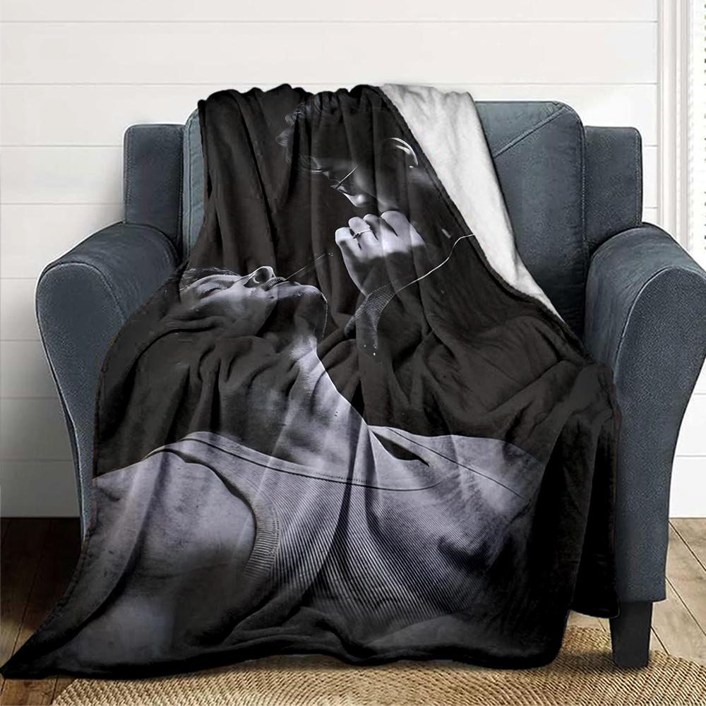Passion Shadows Blanket Soft Throw Blanket For Home Bedroom Bed Sofa Travel Office Solid Christmas Blanket