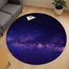 1pc Galaxy Round Chair Mat Area Rug - Non-Slip, Floor Mat for Office, Bedroom, Home Decor Christmas Gift P0811155