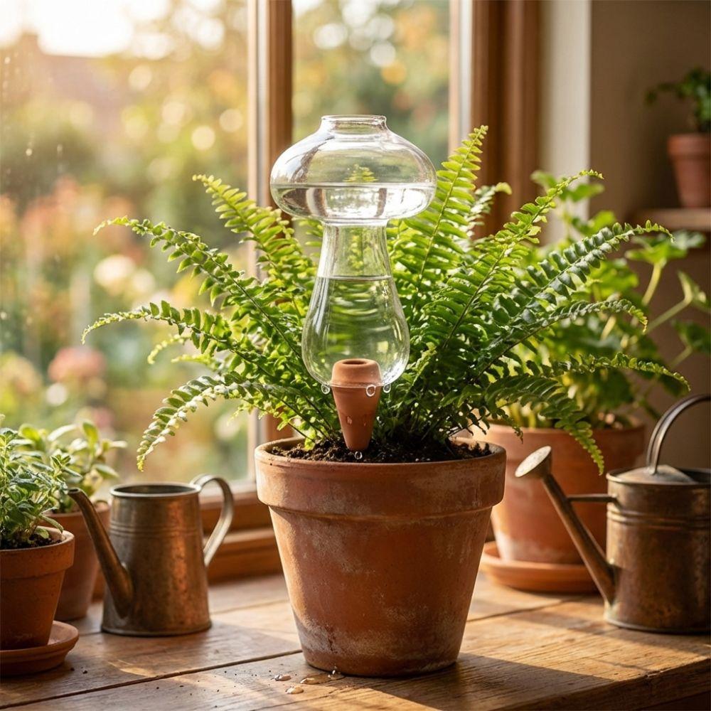 Transparent Potted Watering Artifact Water Conservation Time-Saving Automatic Watering Device Plastic Drip Irrigation System
