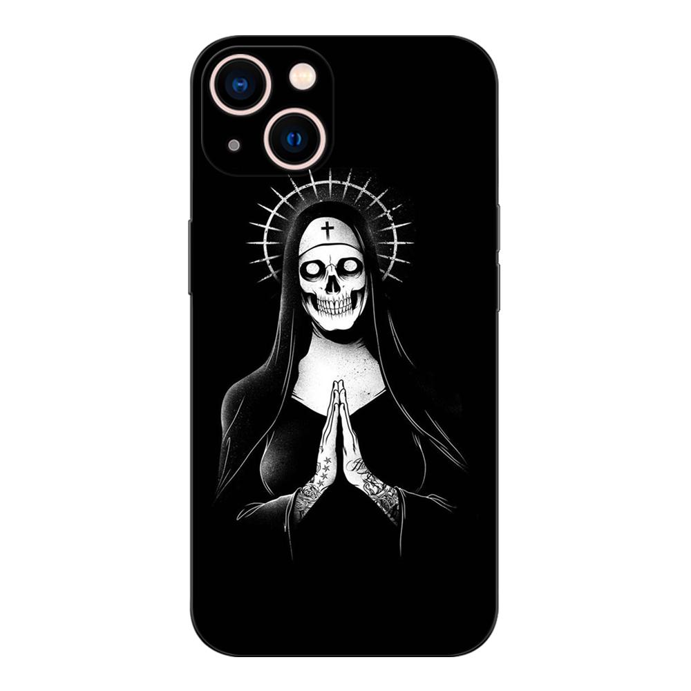 Black Tpu Case For Oneplus 8 Pro 8t 9 9R Nord 2 Ce N10 N100 N200 4G 5G  Satanic Skull