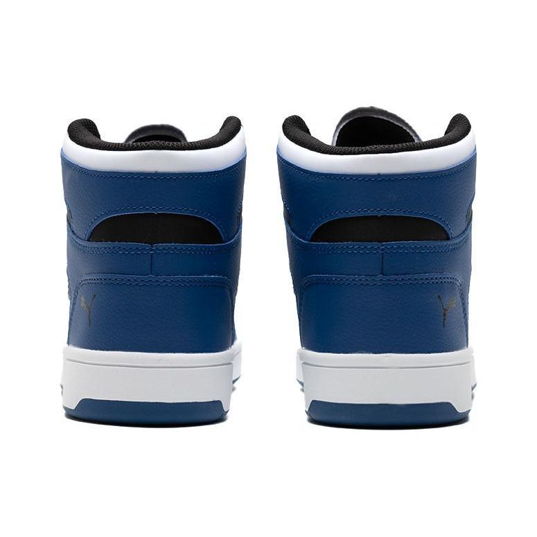 Puma Rebound Layup Unisex White Blue Black Sneakers 369573-36