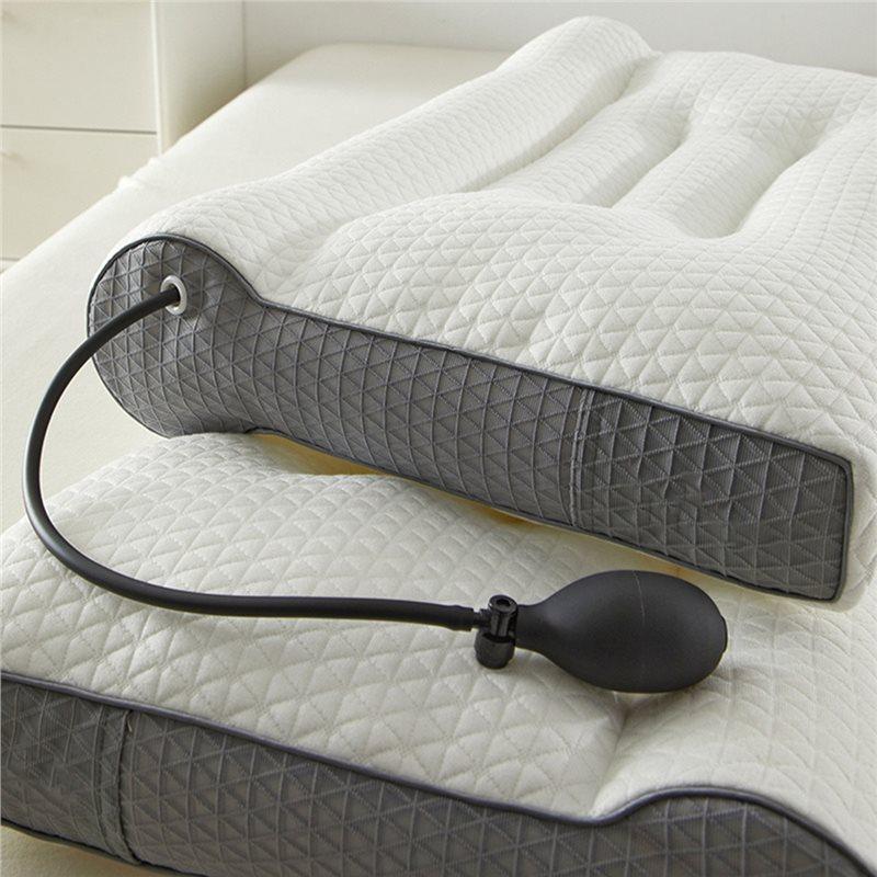 Adjustable Cylindrical Firmness Inflatable Traction Cervical Pillow, Cervical Traction Pillow Core Included