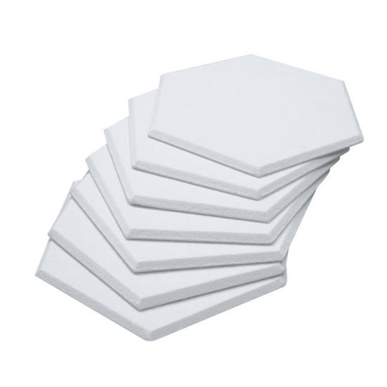 12Pcs Hexagon Soundproof Wall Panel Self-Adhesive Sound Absorbing High Density Thick Acoustic Foam Panel Home Studio Noise Reduction Wall Panel