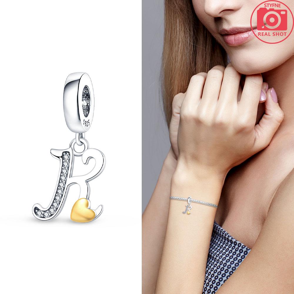 26-Letter Charm Pendant Copper Colors For Charms Copper Colors Original Bracelet For Jewelry Making