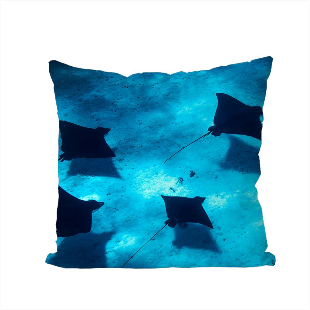 Mountain Natural Ins Nordic Pillow Case For Car Sofa Decorative Home Double-sided Print Plush Square Throw Pillow Cushion Cover
