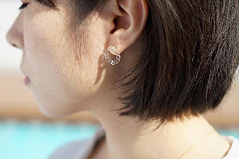 HARIO Lampwork Factory Small Circle Earrings (HAW-SC-002P)