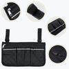 Multifunctional Wheelchair Side Armrest Bag Reflective Strip Portable Velcro Polyester Household Hanging Storage Bag