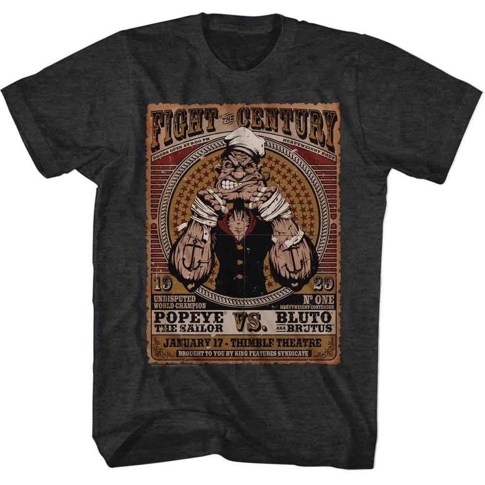 Popeye - Fight Of The Century - American Classics - Heather Black Adult Short Sl L