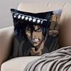 Nn-Ninja Scroll Pillow Samurai Anime Cushion Cushion Cover Pillowcase Anti-Dustmite Invisible Zipper Short Plush Sofa Cushion