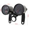 YIBO Universal Motorcycle Speedometer Odometer Gauge 0-160 km/h 13000 RPM LED Backlight Tachometer Set Black Instrument