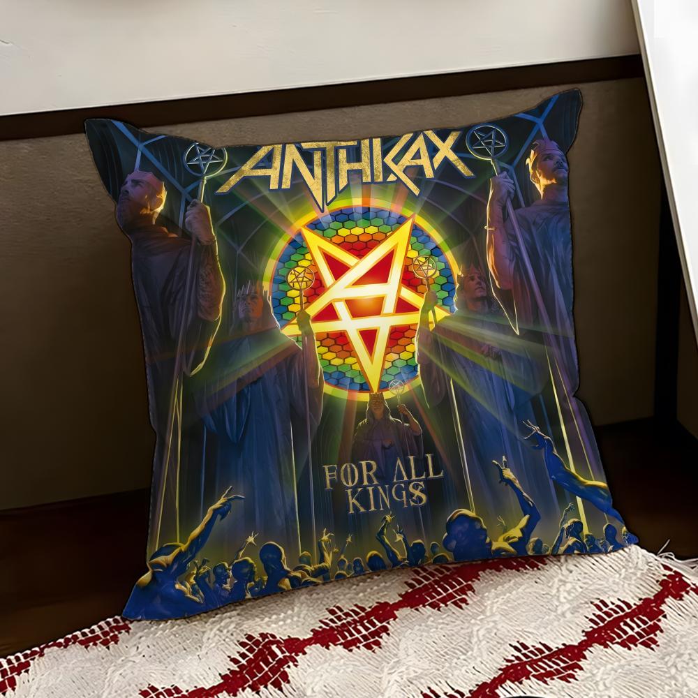 AAnthrax Band Cushion Cover Reversible Soft Durable Pillow Cover Home Car MultiScene Use for Daily Comfort