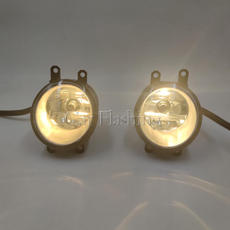 Car Flashing 1 Pair Car Front Fog Light Grille Foglamps Cover Trim Facelift Accessories For Toyota Camry ACV40 XV40 2010 2011