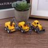 5Pcs/Set Educational Children'S Toy Building Blocks Engineering Vehicle Model Mini Cars Excavator Crane Dump Truck