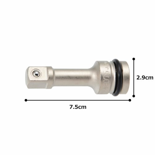TONE Impact Extension Bar (Ball Type) NE44-075 Drive Angle 12.7mm (1/2") Total Length 75mm