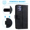 For Motorola Edge 50 Pro 5G Case 9 Card Slots Leather Wallet Phone Cover with Zipper Pocket