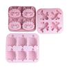 Set Of 4 Silicone Baking Molds Heat Resistant Nonstick Cake Molds For Easy Releases And Creative Designs Dishwasher Safe